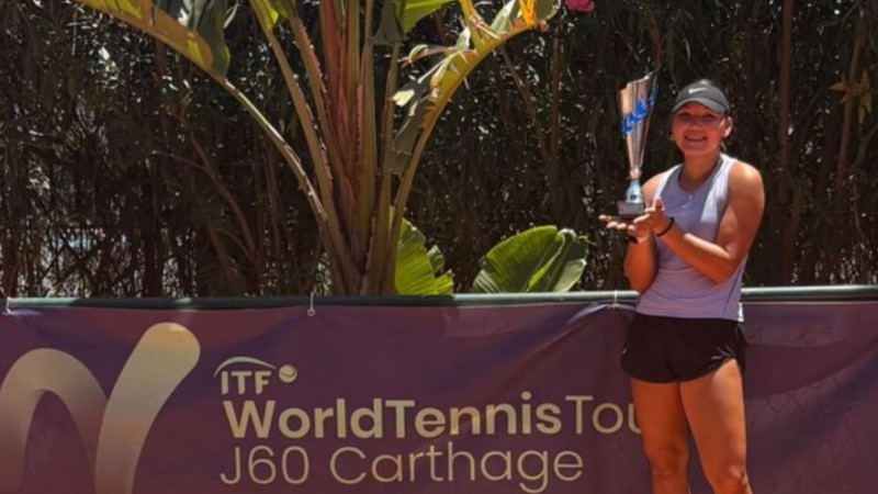 Қазақстандық теннисші Тунистегі ITF J60 турнирінің абсолютті чемпионы атанды