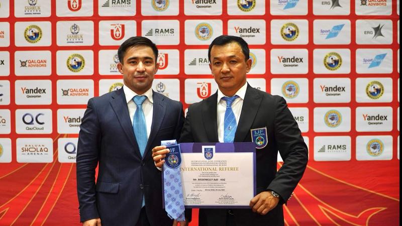 Қазақстандық қос дзюдо төрешісі IJF халықаралық дәрежеге ие болды