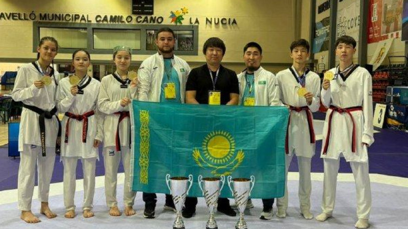 Таеквондодан Испаниядағы турнирде Қазақстан құрамасы жүлделі оралды