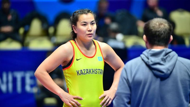 Әйелдер күресі: 3 спортшымыз әлем чемпионатында қарсыласының нәтижесін күтеді