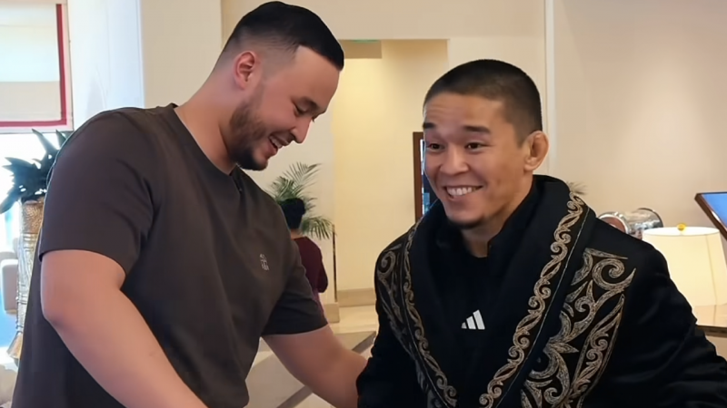 UFC-дегі жеңістен кейін Алмабаев ерекше чемпиондық сый алды