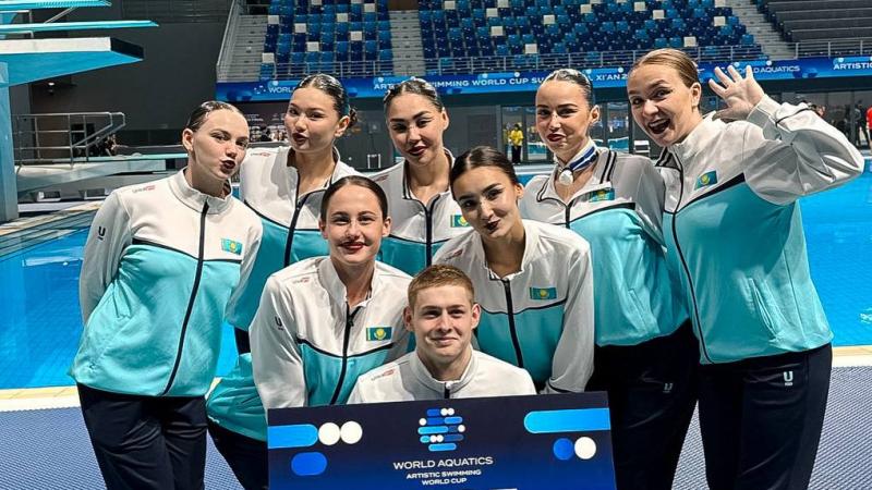 Көркем жүзуден қазақстандық спортшылар үздік үштікті түйіндеді