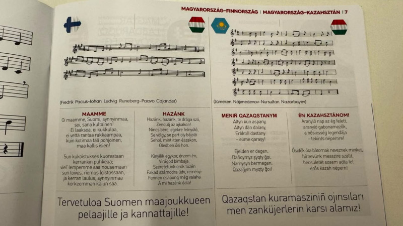 Мажарстан матч алдында Қазақстанға ерекше құрмет көрсетті