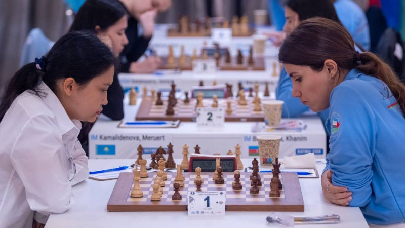 Шахматтан Қазақстанның әйелдер командасы әлем чемпионатын жеңіспен бастады