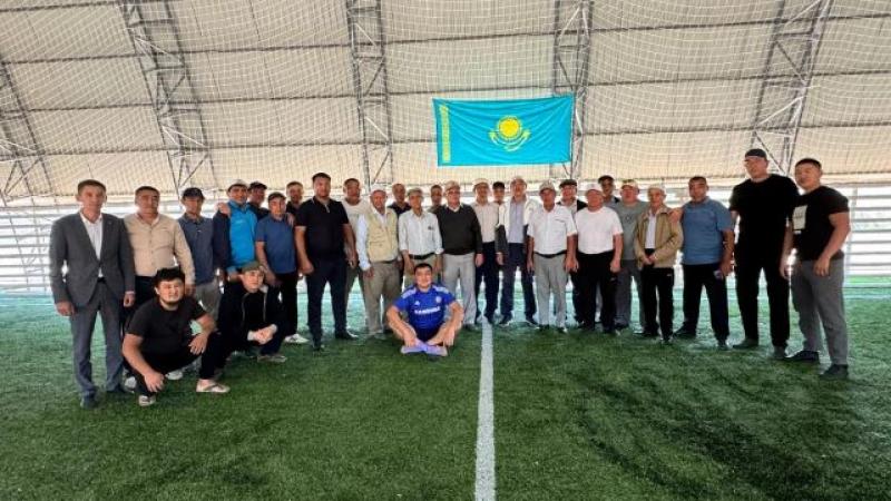 Түркістан облысында халықтың күшімен салынған футбол алаңы бұзылуы мүмкін