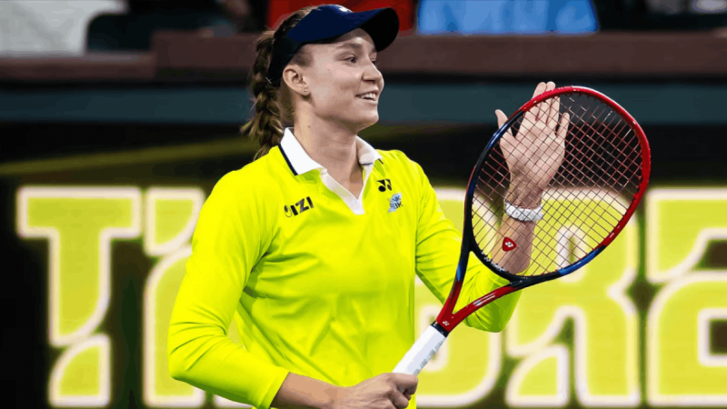 Елена Рыбакина Индиан-Уэллс турнирінде қандай табыс тапты?