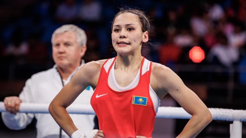 Әлем чемпионы Алуа Балқыбекова қарсыласын нокдаунмен жеңді
